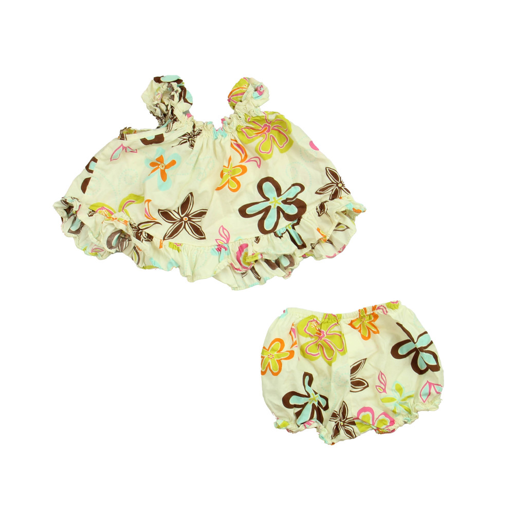 RJC Hawaii Girls Tan | Flowers Apparel Sets size: 12 Months